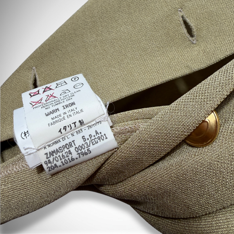 Gucci by Tom Ford Rare Vintage Ribbed Knit Maxi Shirt Dress in Olive Chartreuse thumbnail