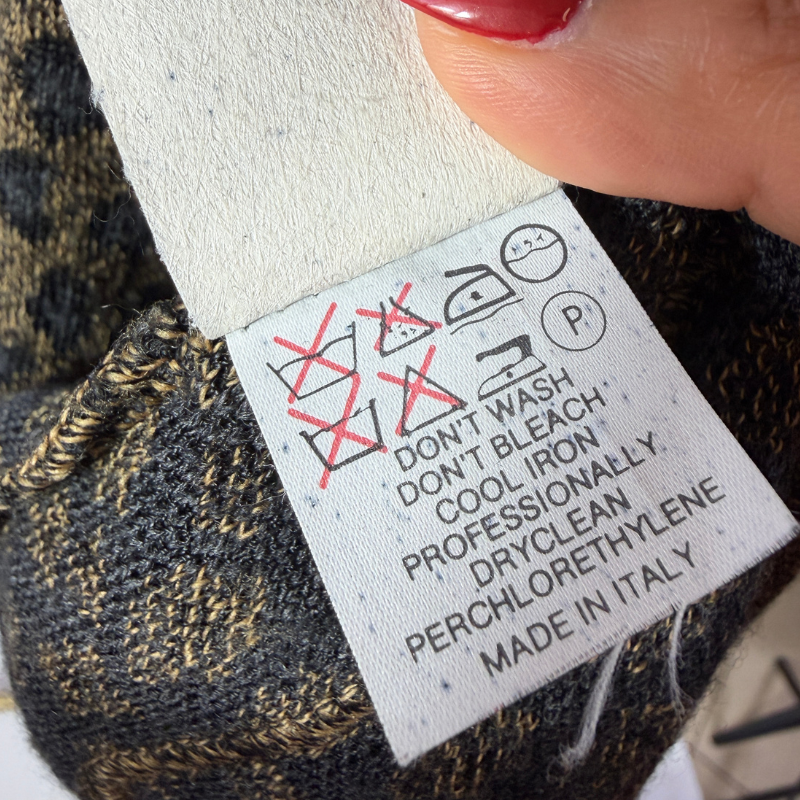 Fendi Vintage Maglia Leopard Metallic Knit Twin Set Cardigan & Shell Top thumbnail