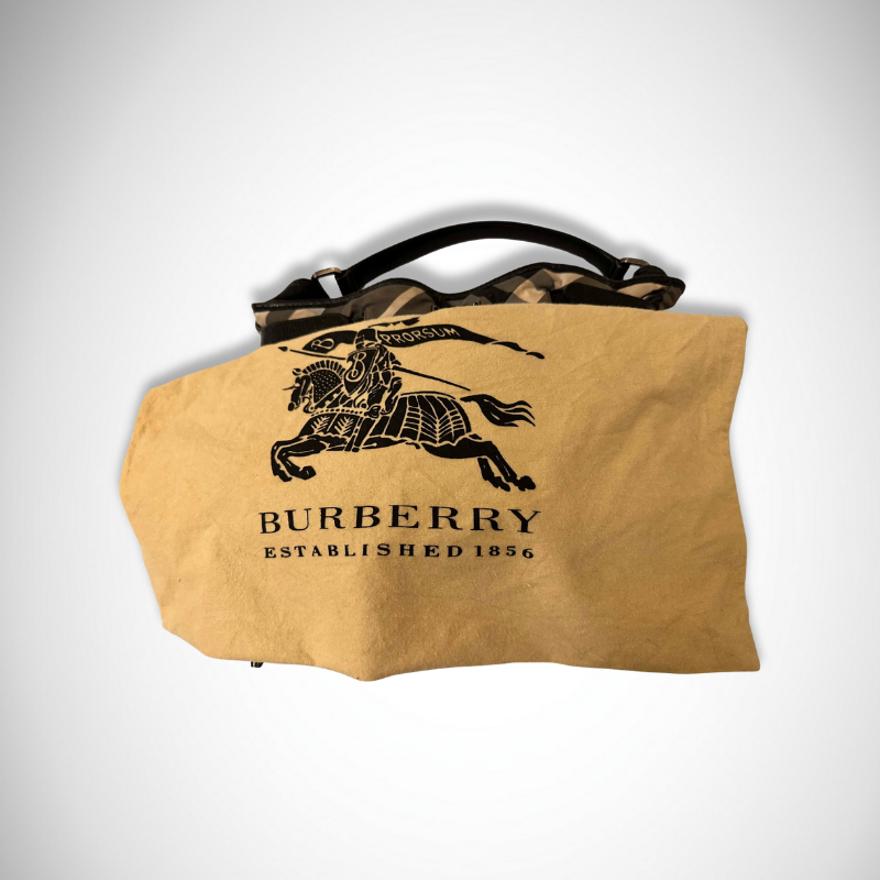 Burberry Beat Check Medium Walden Belted Hobo Bag thumbnail