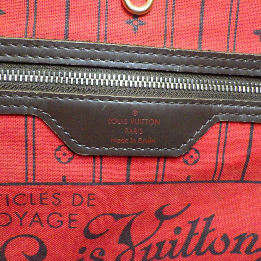 Louis Vuitton Neverfull MM Damier Ebene Tote Bag - Brown thumbnail