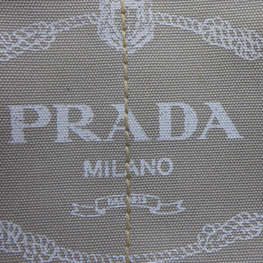Prada Canapa Logo-Print Tote Bag Small thumbnail