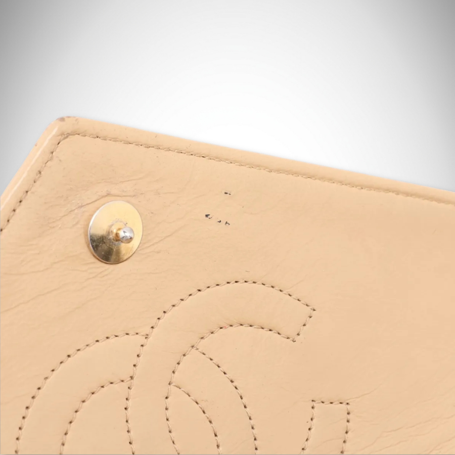 Chanel Rare Vintage Quilted Lambskin Mini Classic Single Flap Bag in Beige Gold Hardware thumbnail