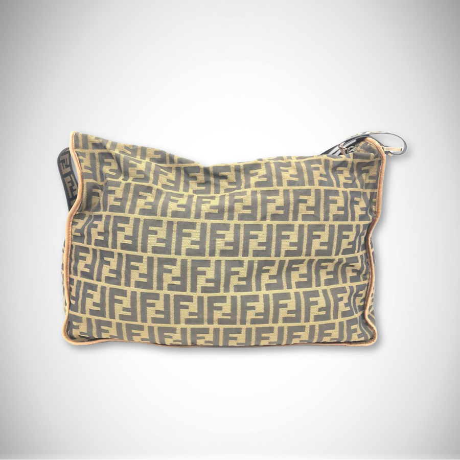 Fendi Zucca FF Canvas Messenger Bag Tobacco Brown/Black alternate view