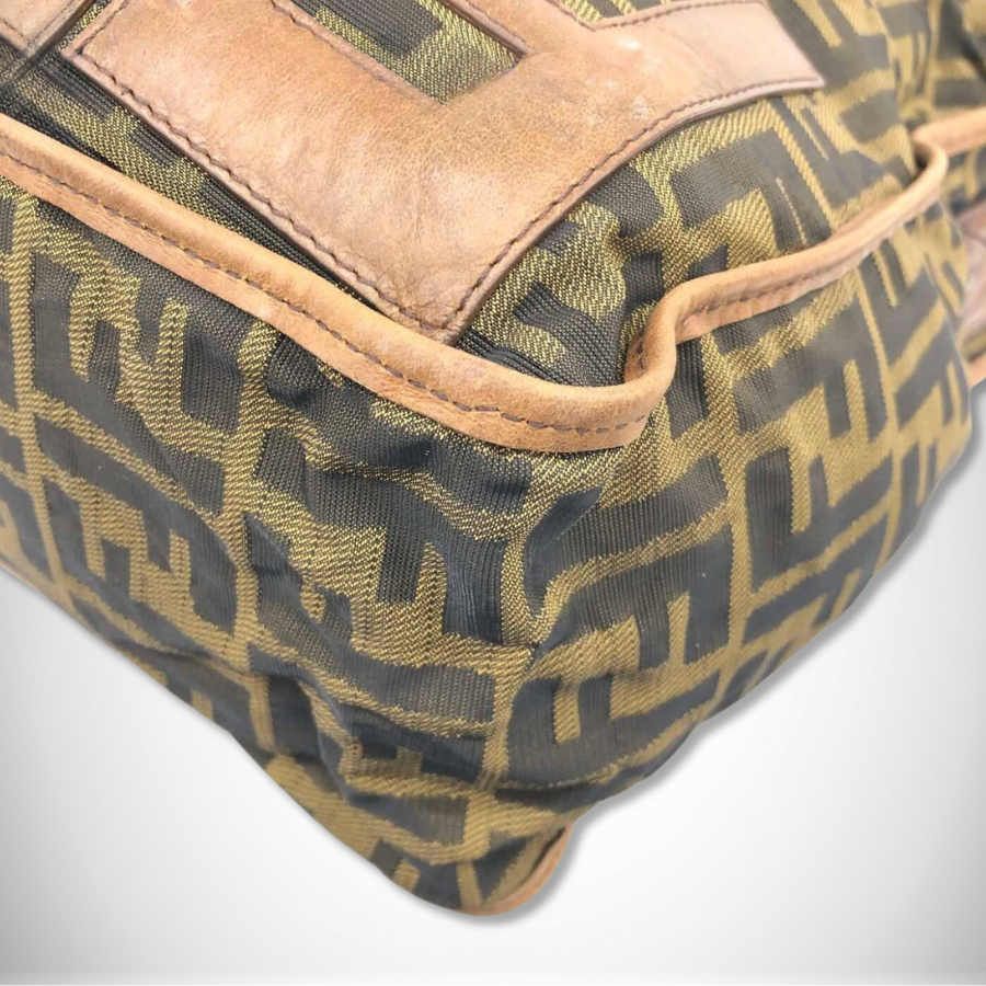 Fendi Zucca FF Canvas Messenger Bag Tobacco Brown/Black thumbnail