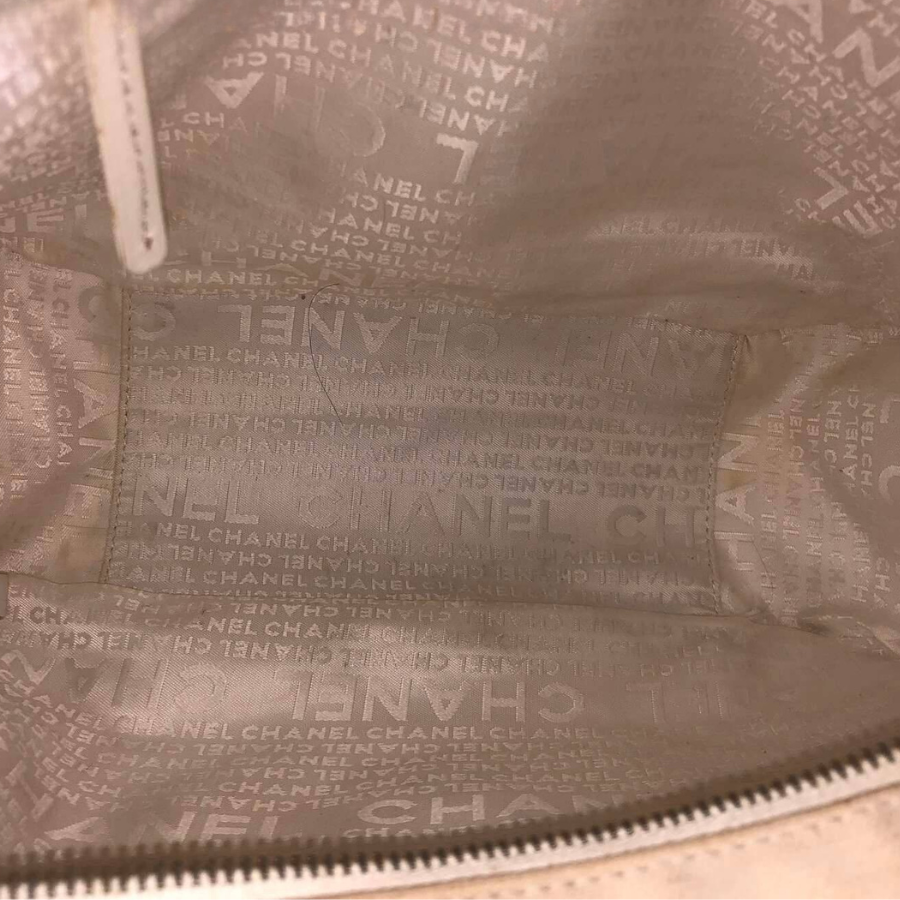 Chanel Canvas Marshmallow Coco Mark Tote Bag Soft Pink/White thumbnail