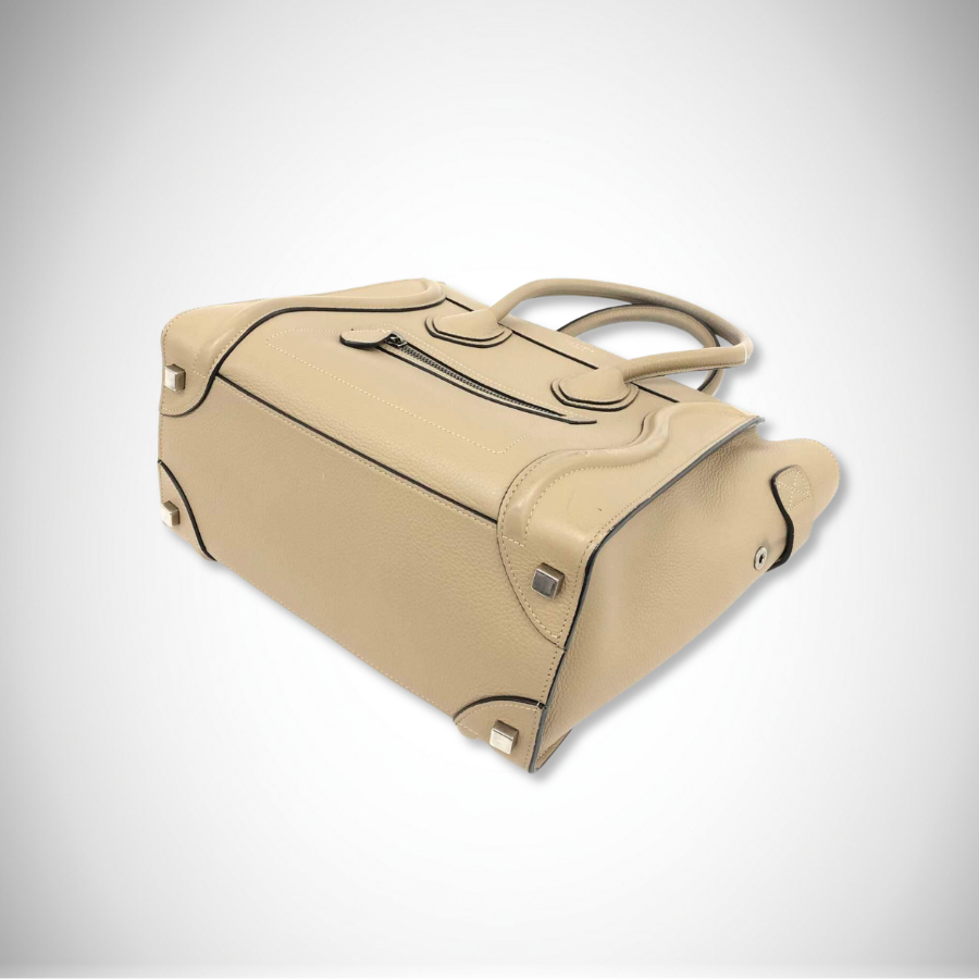 Celine Luggage Micro Shopper in Dune/Beige thumbnail