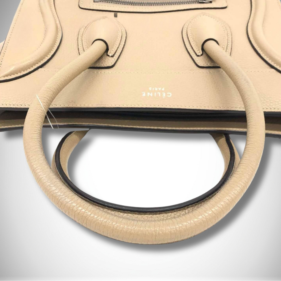 Celine Luggage Micro Shopper in Dune/Beige thumbnail