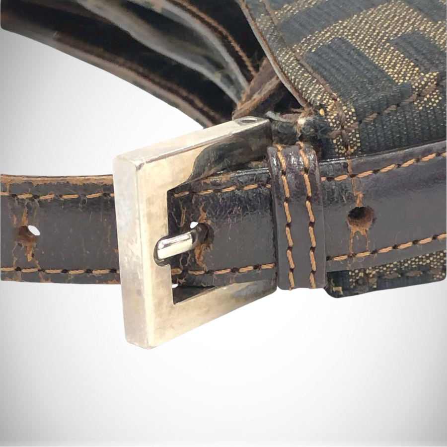 Fendi Vintage Zucca Canvas Baguette Shoulder Bag thumbnail