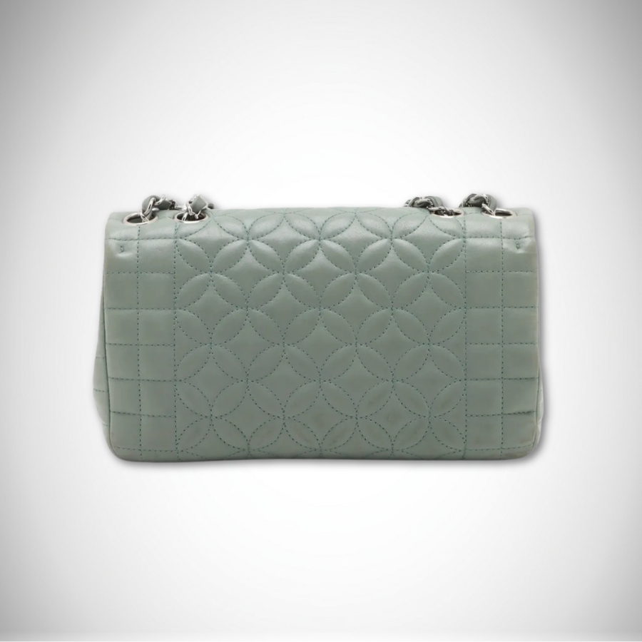Chanel Lambskin Quilted Lady Graphic Flap Bag in Sage Green alternate view