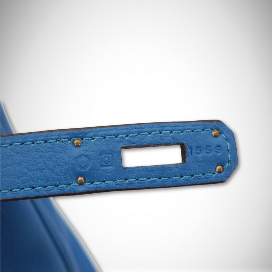Hermès Birkin 35 Mykonos Taurillon Clemence Palladium Hardware ☐O Stamp (2011) thumbnail