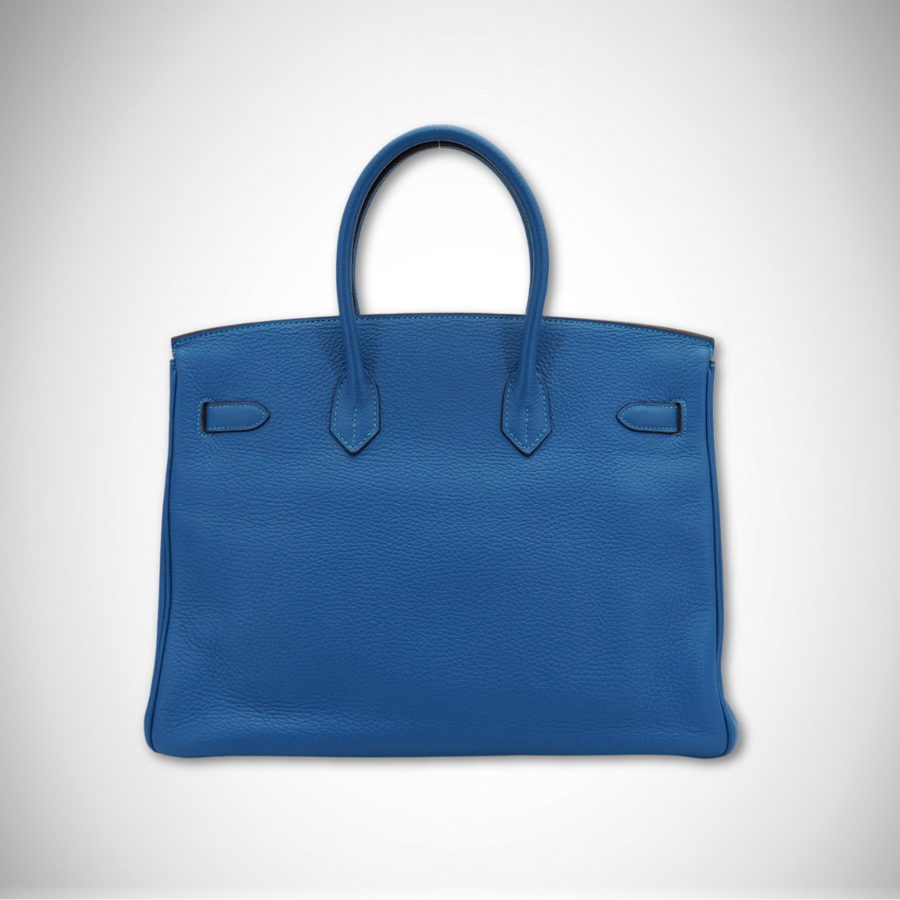 Hermès Birkin 35 Mykonos Taurillon Clemence Palladium Hardware ☐O Stamp (2011) thumbnail