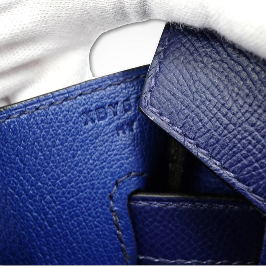 Hermès Birkin 35 Blue Saphir Veau Epsom Leather Gold Hardware GHW X Stamp (2016) thumbnail
