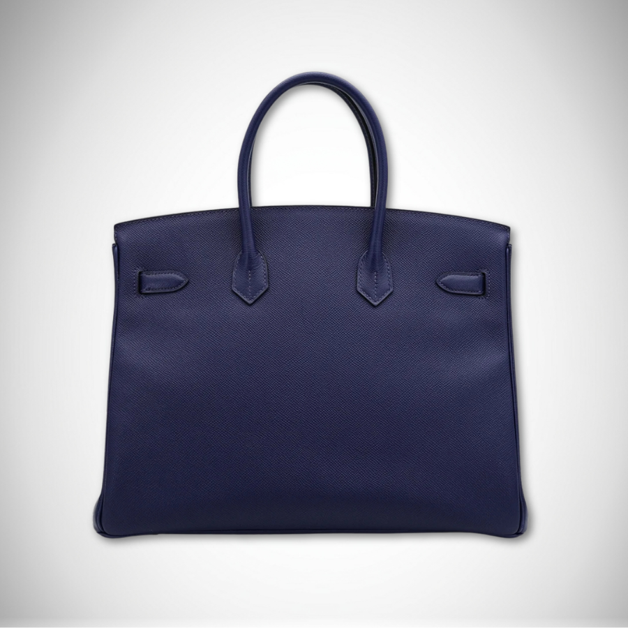 Hermès Birkin 35 Blue Saphir Veau Epsom Leather Gold Hardware GHW X Stamp (2016) thumbnail
