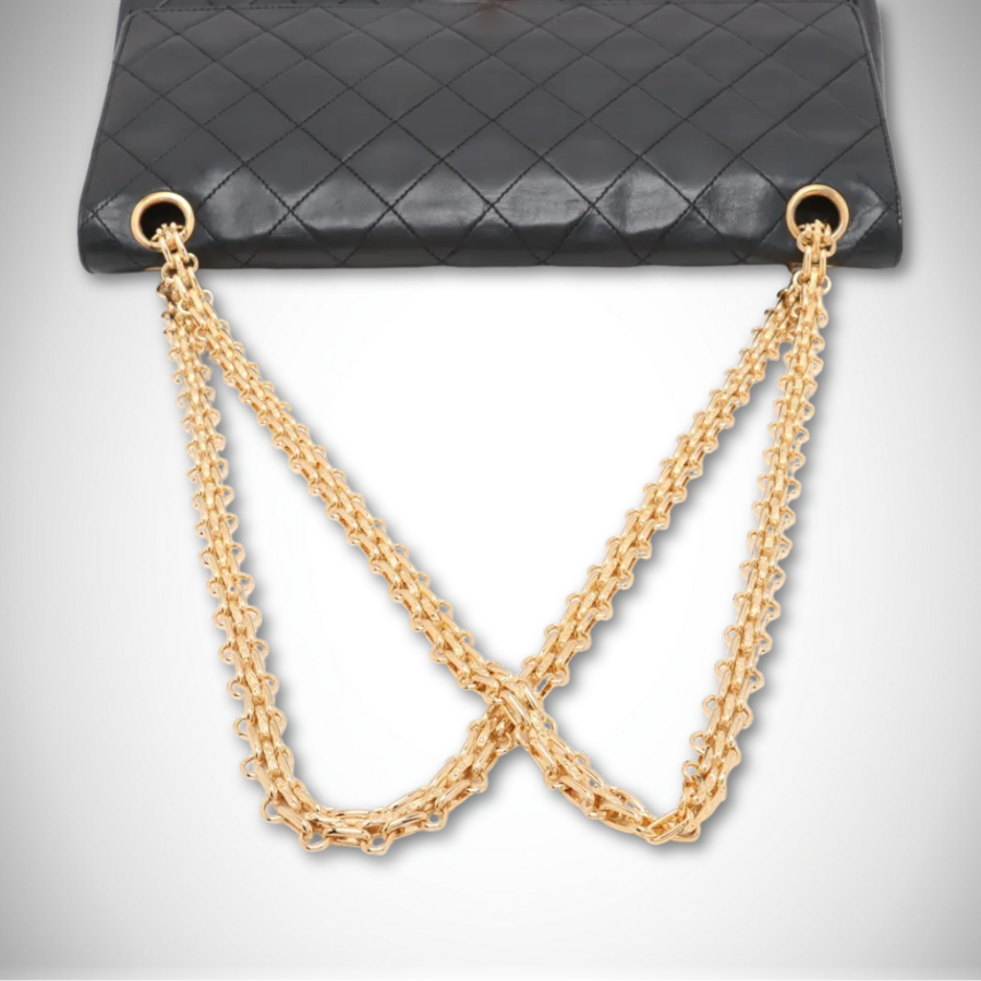 Chanel Vintage Medium Double Flap Double Chain Shoulder Bag (All-Chain Strap) thumbnail