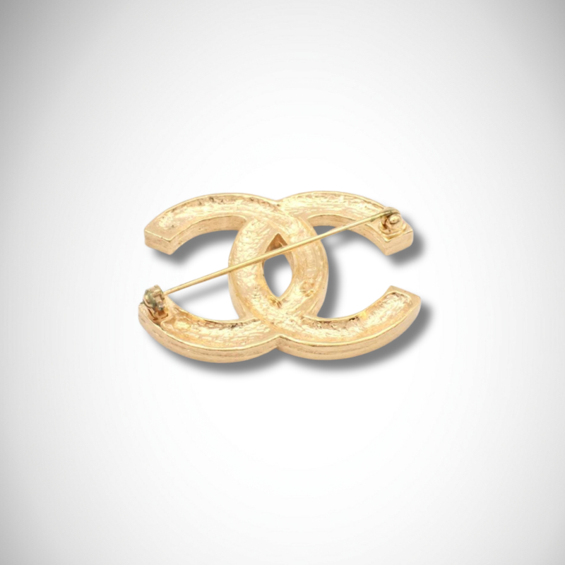 Chanel Rhinestone Coco Brooch Gold thumbnail