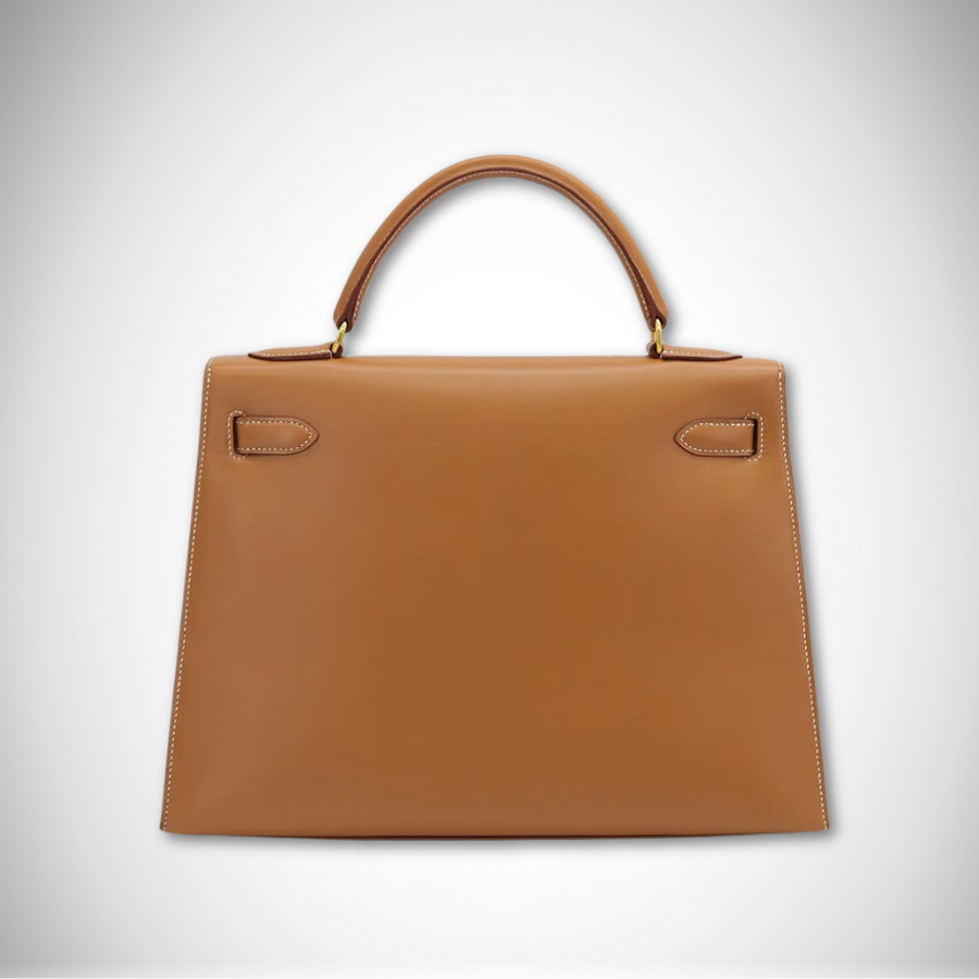 Hermès Kelly 32 Sellier in Natural Veau Chamonix Leather Gold Hardware Circle Z stamp (1996) thumbnail