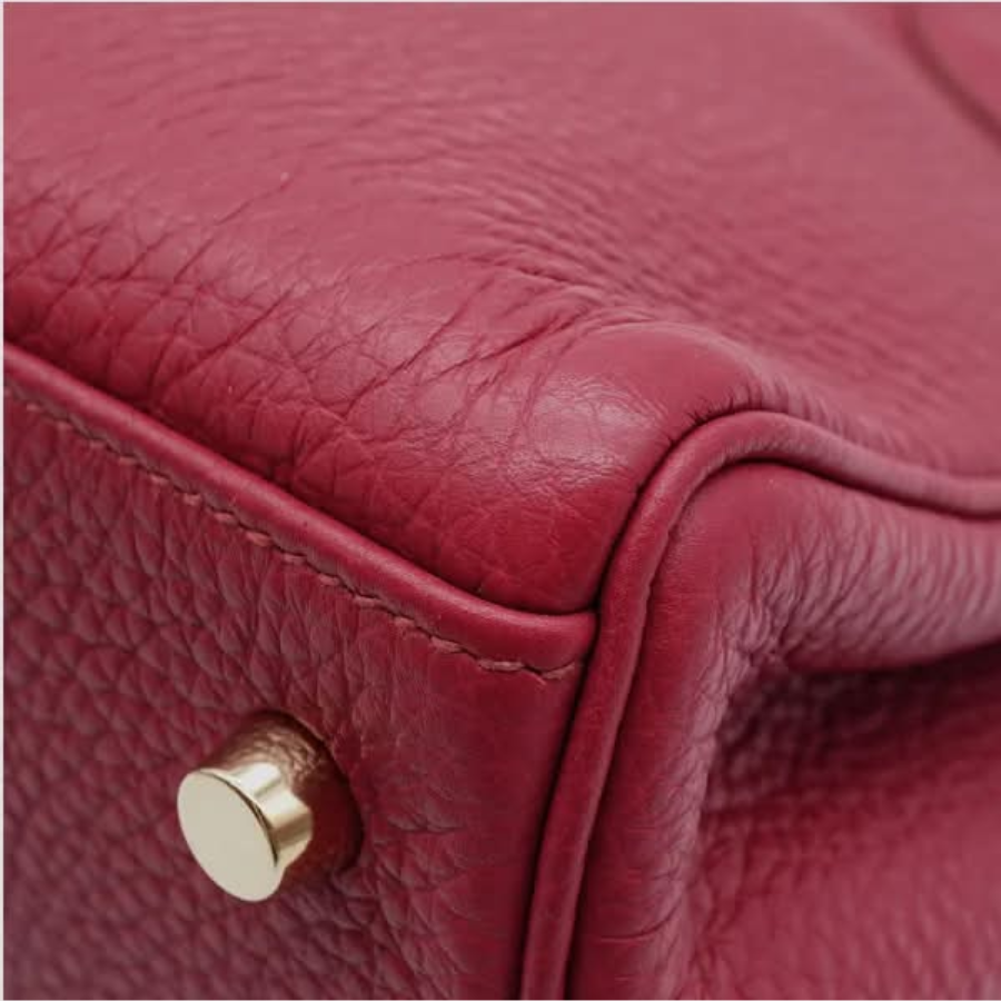 Hermès Shoulder Kelly 42 in Rubis Taurillon Clemence Leather Gold Hardware Square O stamp (2011) thumbnail
