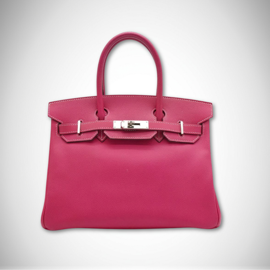 Hermès Candy Birkin 30 Rose Tyrien / Rubis Epsom Palladium Hardware Square O (2011) alternate view