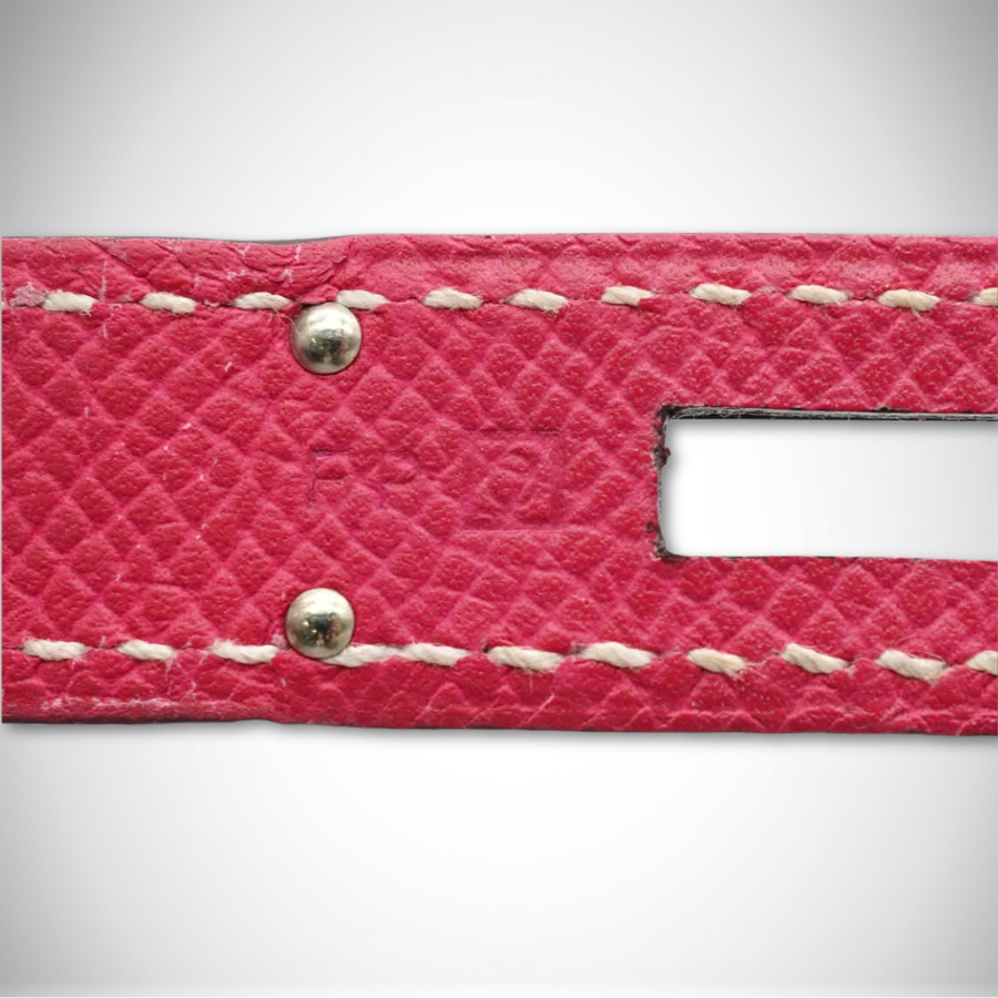 Hermès Candy Birkin 30 Rose Tyrien / Rubis Epsom Palladium Hardware Square O (2011) thumbnail