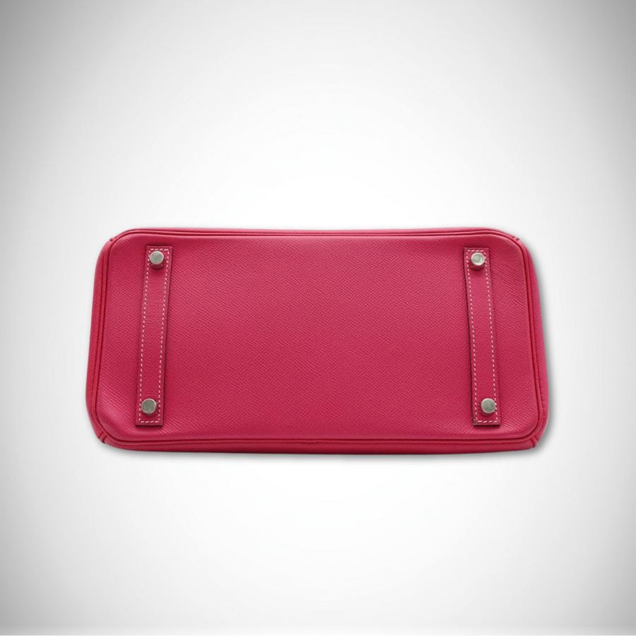 Hermès Candy Birkin 30 Rose Tyrien / Rubis Epsom Palladium Hardware Square O (2011) thumbnail