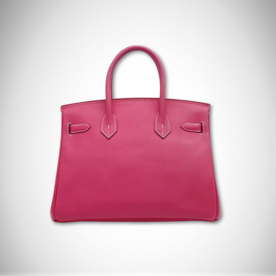 Hermès Candy Birkin 30 Rose Tyrien / Rubis Epsom Palladium Hardware Square O (2011) thumbnail
