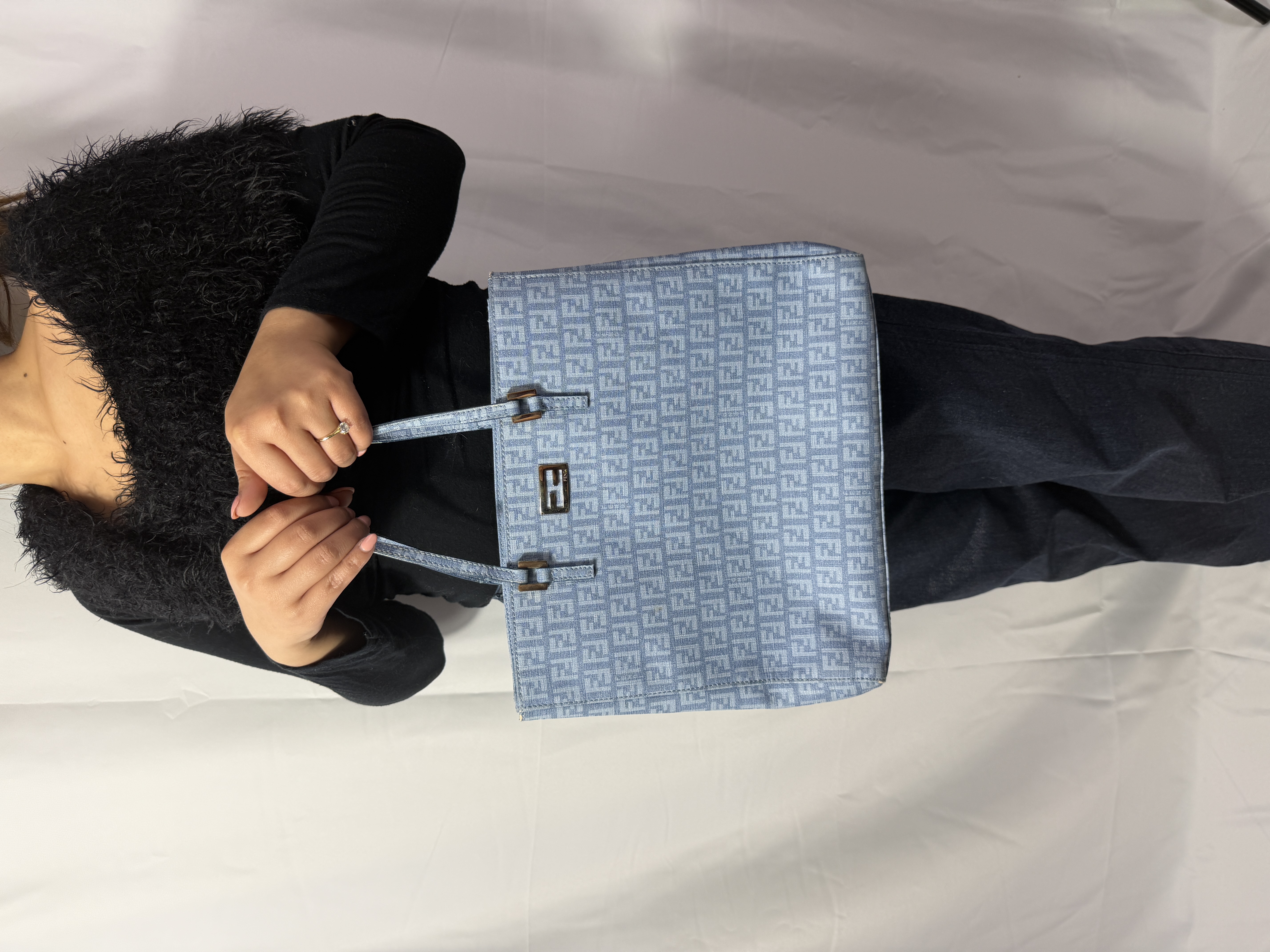 Fendi Zucchino PVC Handbag thumbnail