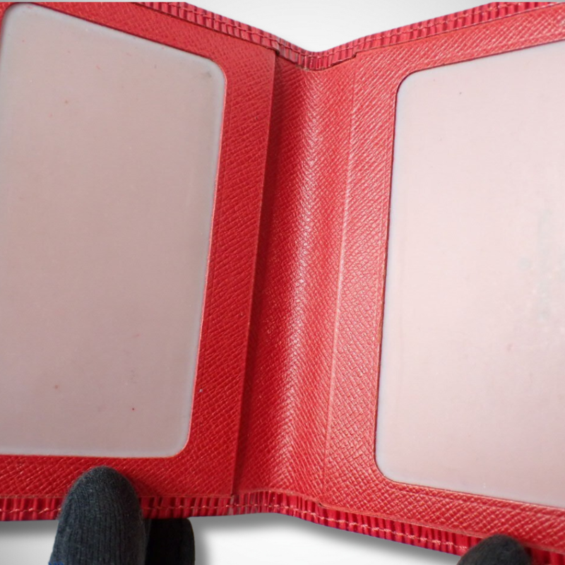 Louis Vuitton Porte 2 Cartes Vertical Pass Case in Red Epi Leather thumbnail