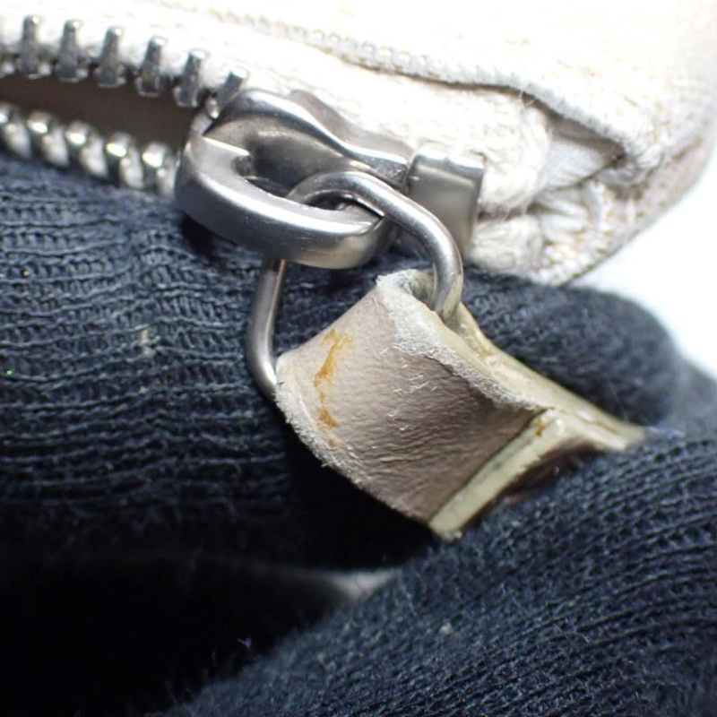 Chanel Travel Line Nylon Zip Wristlet in Beige thumbnail