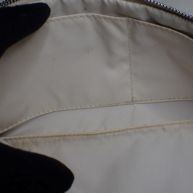Chanel Travel Line Nylon Zip Wristlet in Beige thumbnail