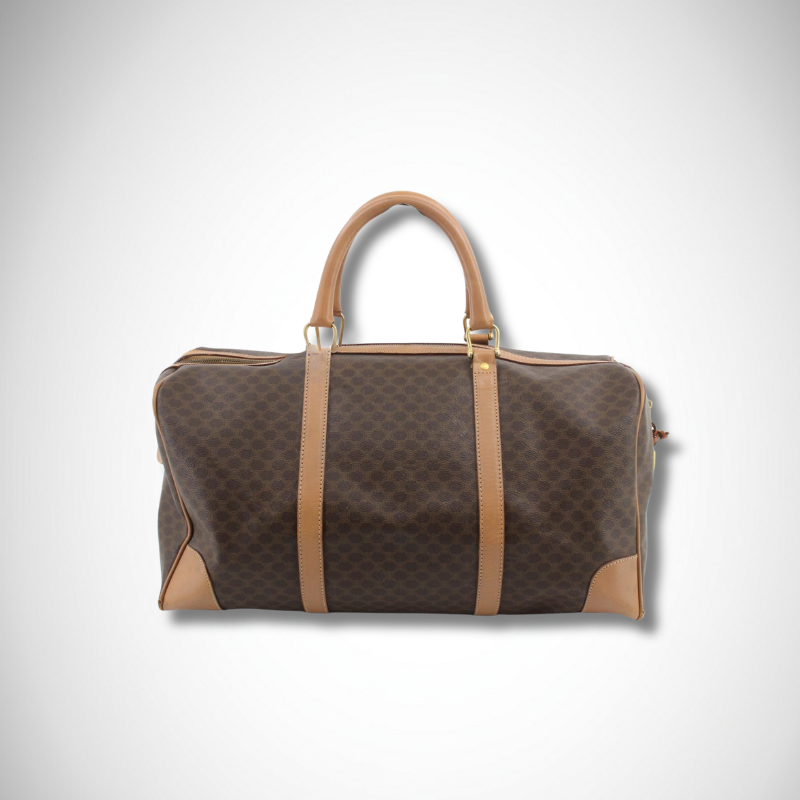 Celine Vintage Macadam Boston Bag with Cadena Key alternate view