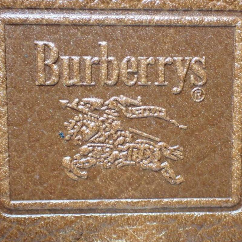 Burberrys Vintage Pebbled Leather Flap Top Handle Bag thumbnail