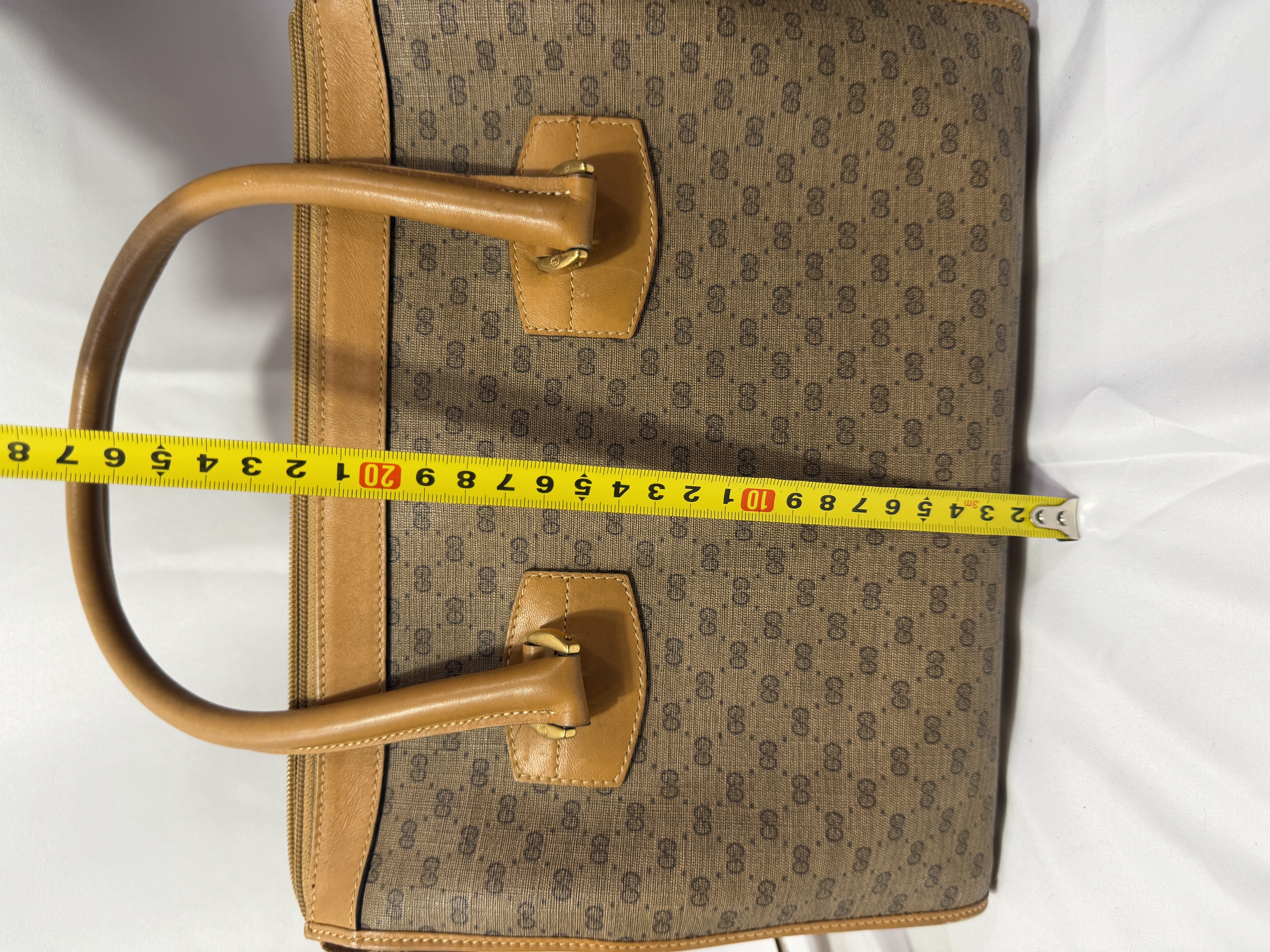 Vintage Gucci Micro GG Canvas Top Handle Tote Bag thumbnail