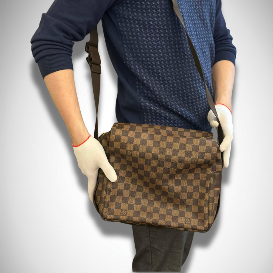 Louis Vuitton Damier Naviglio N45255 TH0076 Brown thumbnail