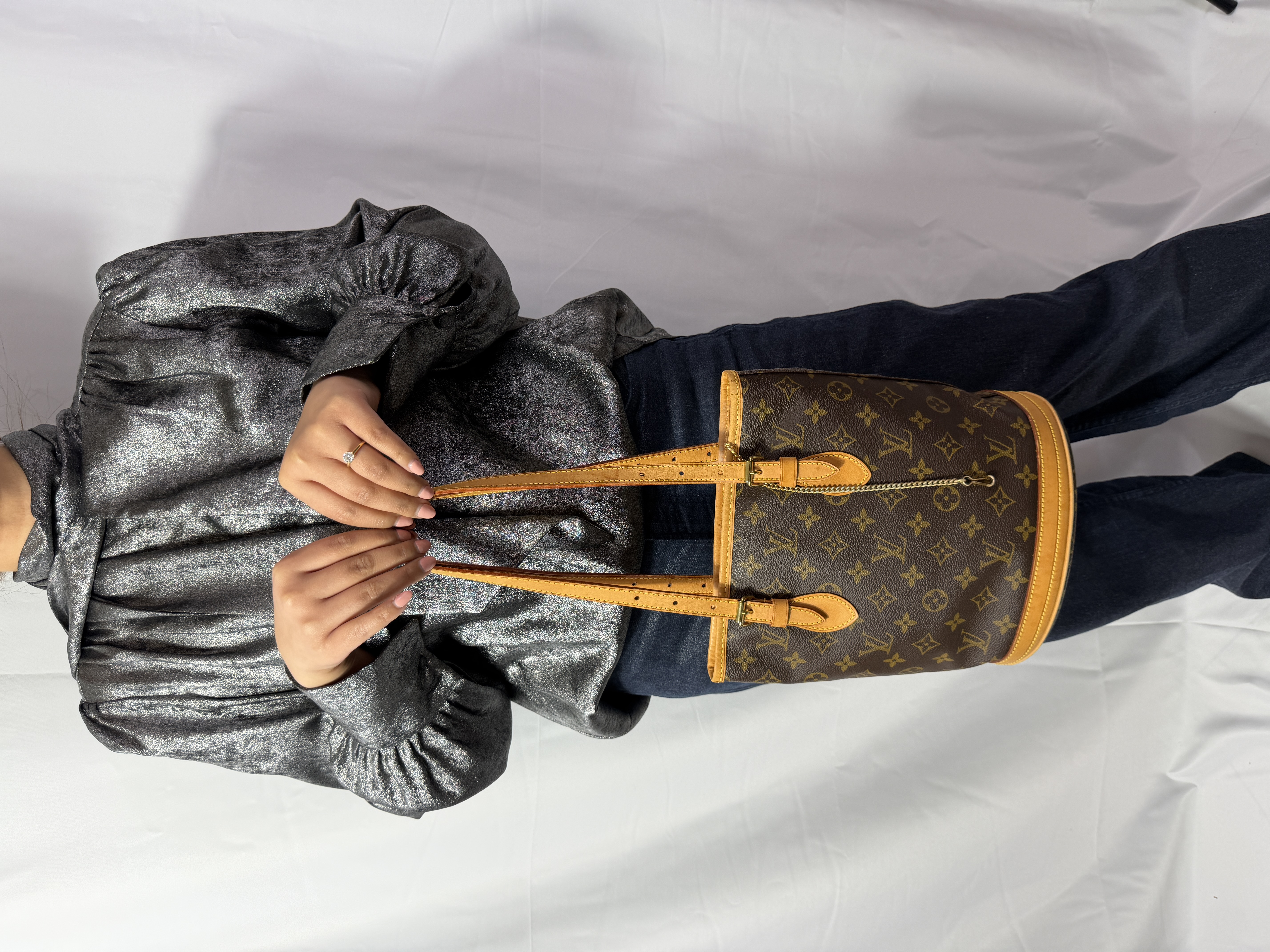 Louis Vuitton Monogram Bucket PM M42238 VI0030 Brown thumbnail