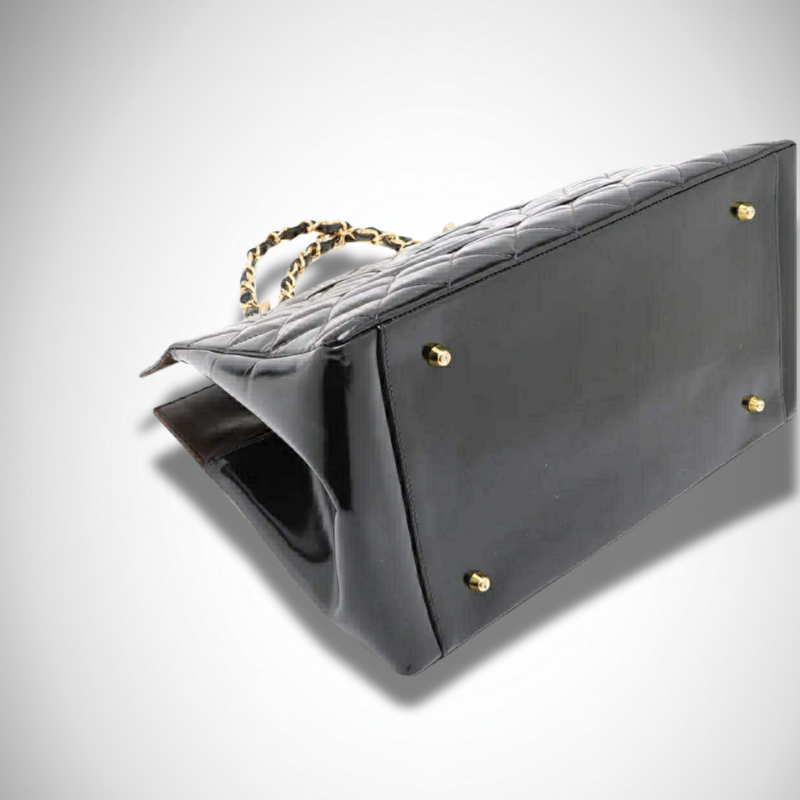 Chanel Patent Leather Grand Shopping Tote (GST) Matelassé thumbnail