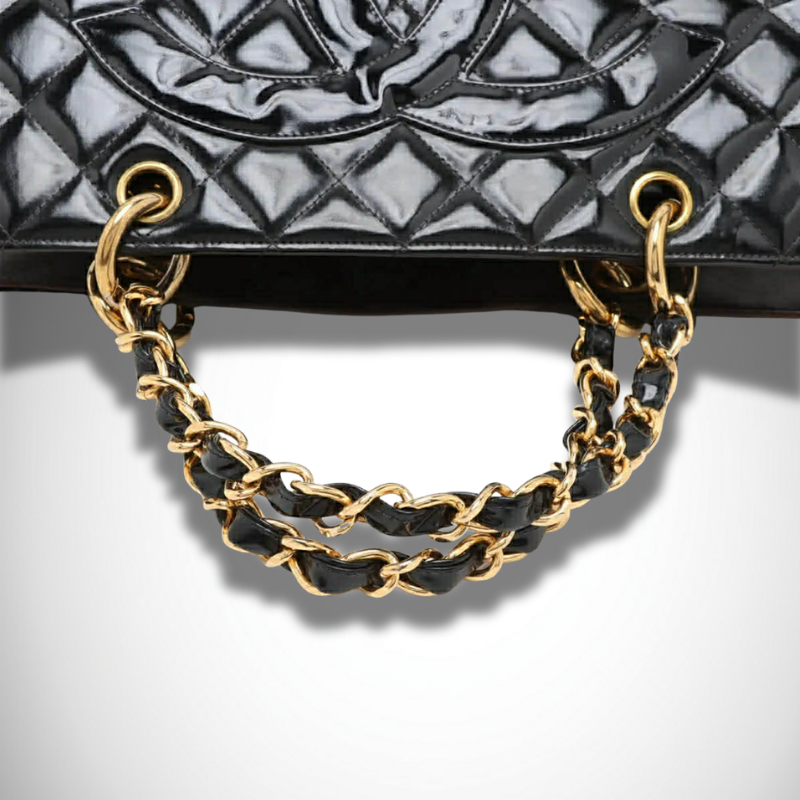 Chanel Patent Leather Grand Shopping Tote (GST) Matelassé thumbnail