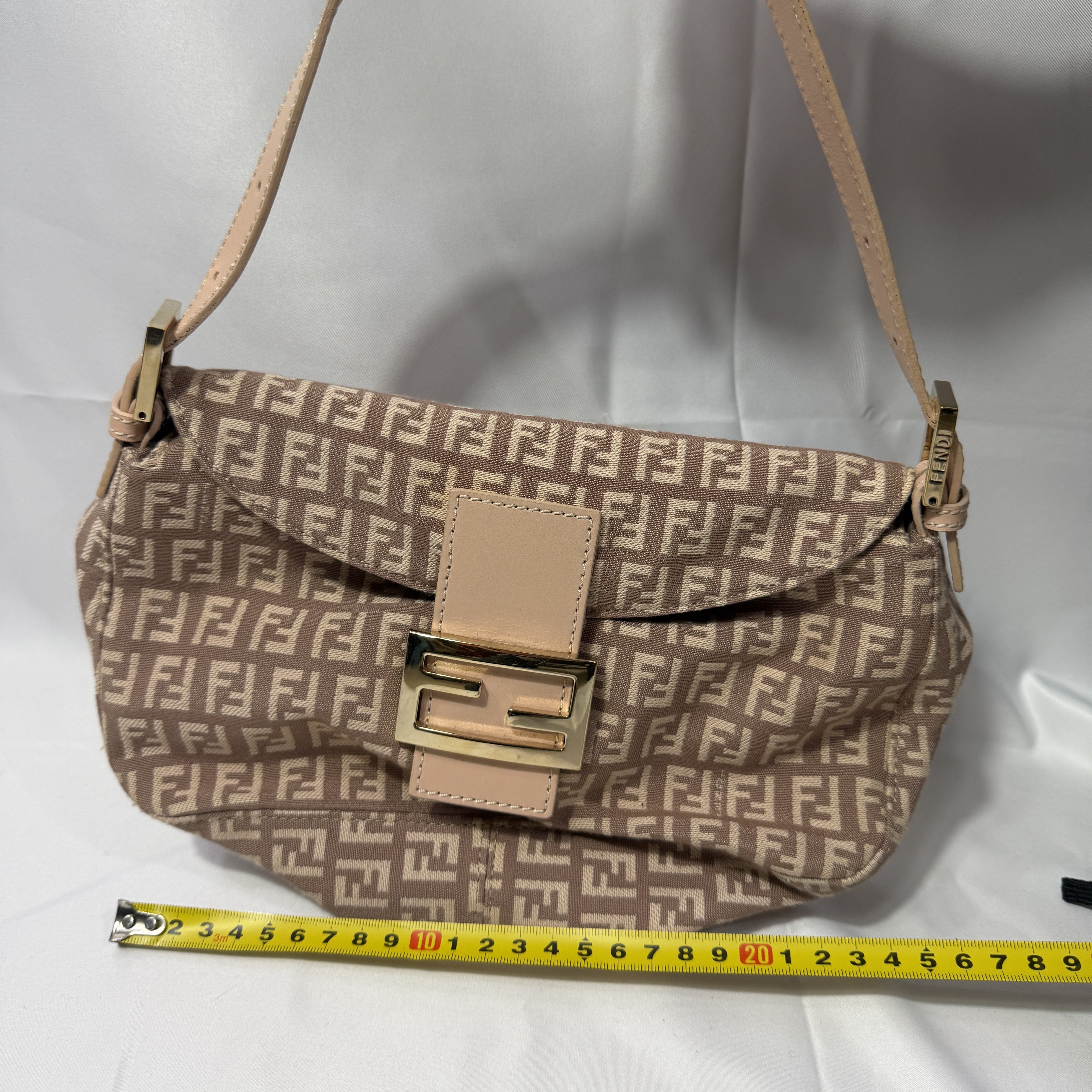 Fendi Zucchino Mamma Baguette Shoulder Bag thumbnail