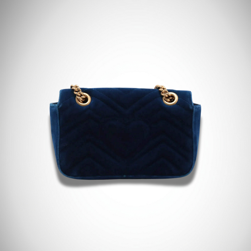 Gucci Archival Velvet Matelassé Embroidered Mini GG Marmont Shoulder Bag alternate view