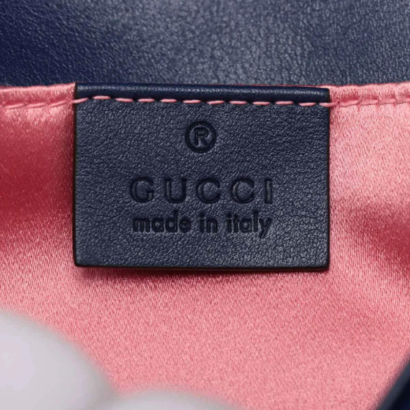 Gucci Velvet Matelassé Embroidered Mini GG Marmont Shoulder Bag thumbnail