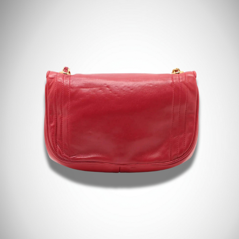 Chanel Archival Caviar Quilted Timeless CC Shoulder Bag in Red alternate view