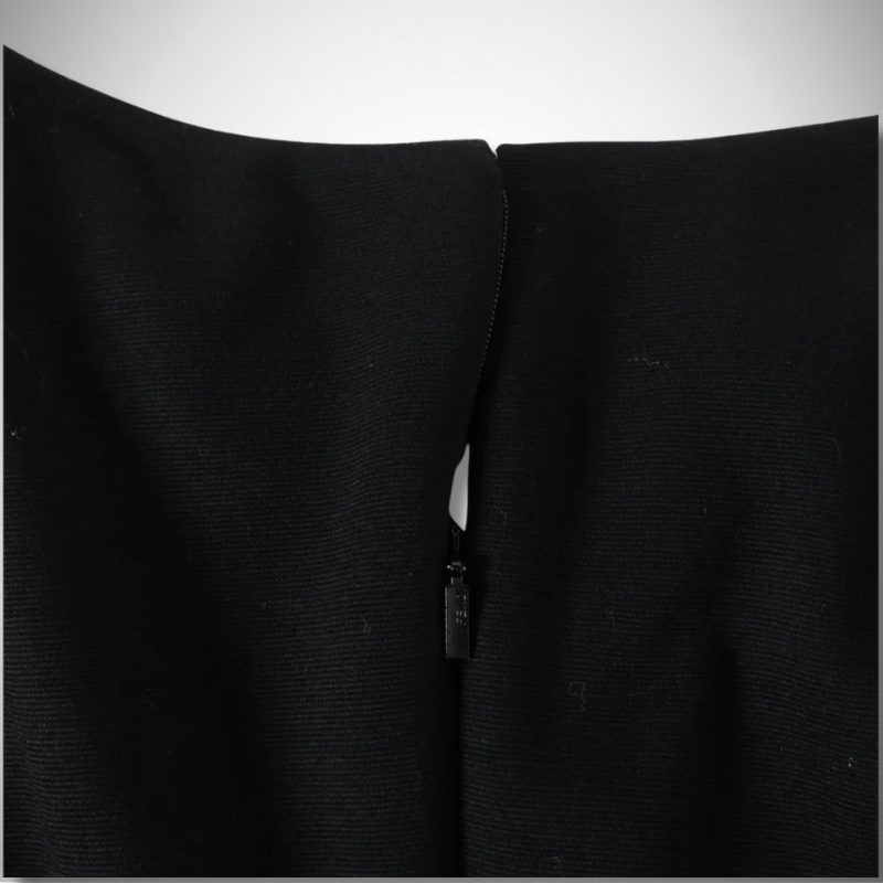 Fendi Black Stretch Wool & Nylon Bodycon Dress 36 thumbnail