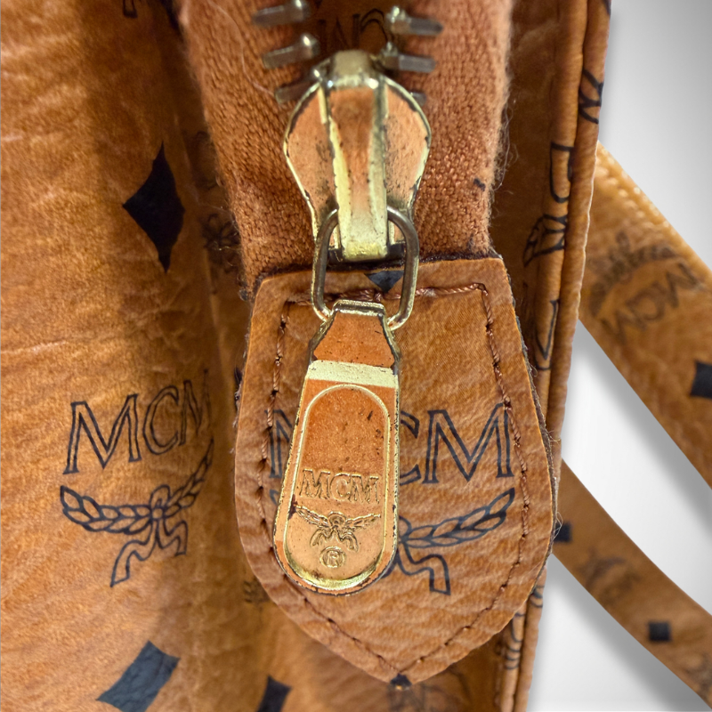 MCM Visetos Coated Canvas East-West Zip Tote Bag thumbnail