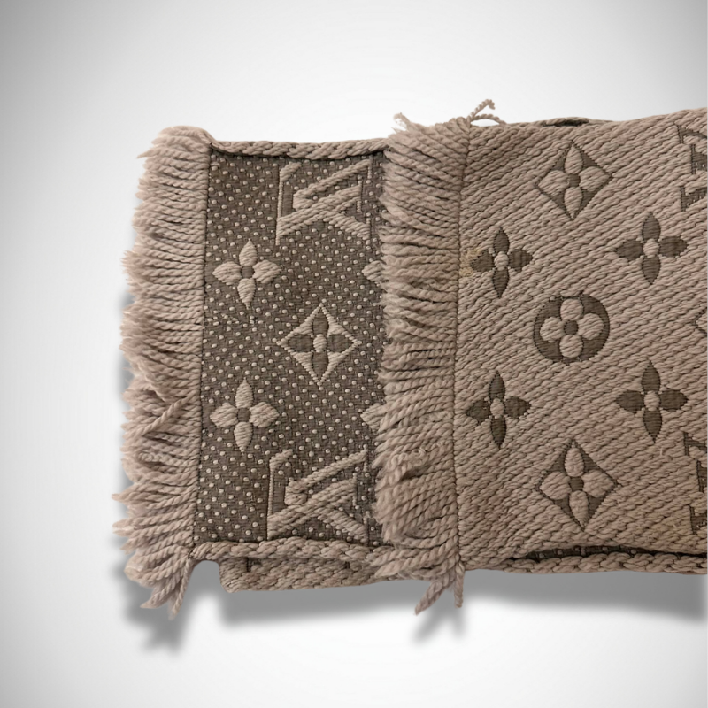 Louis Vuitton Vintage Verone Logomania Wool and Silk Scarf alternate view