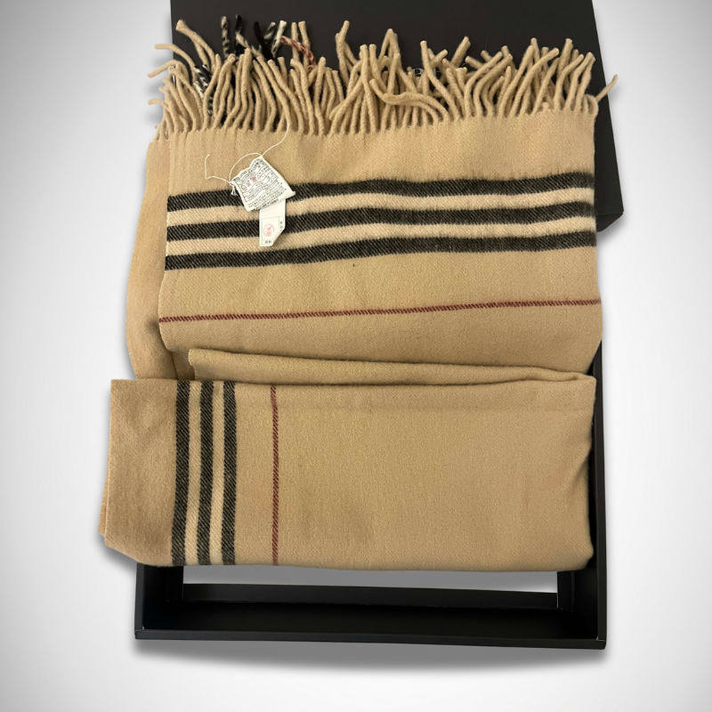 Burberry Beige Cashmere Scarf thumbnail
