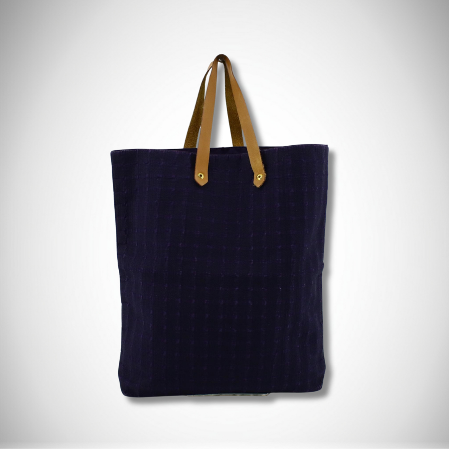 Hermès Amedaba Cabas Navy Tote Bag GM