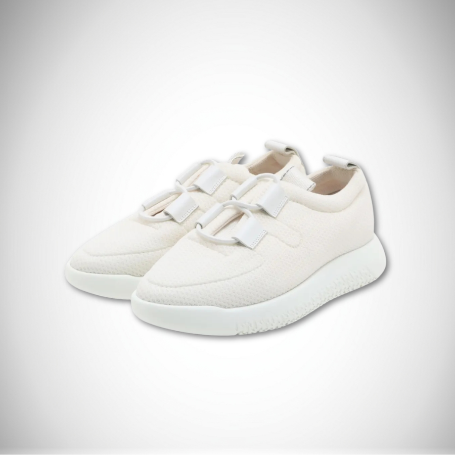 Hermès White Mesh Team Sneakers 35.5