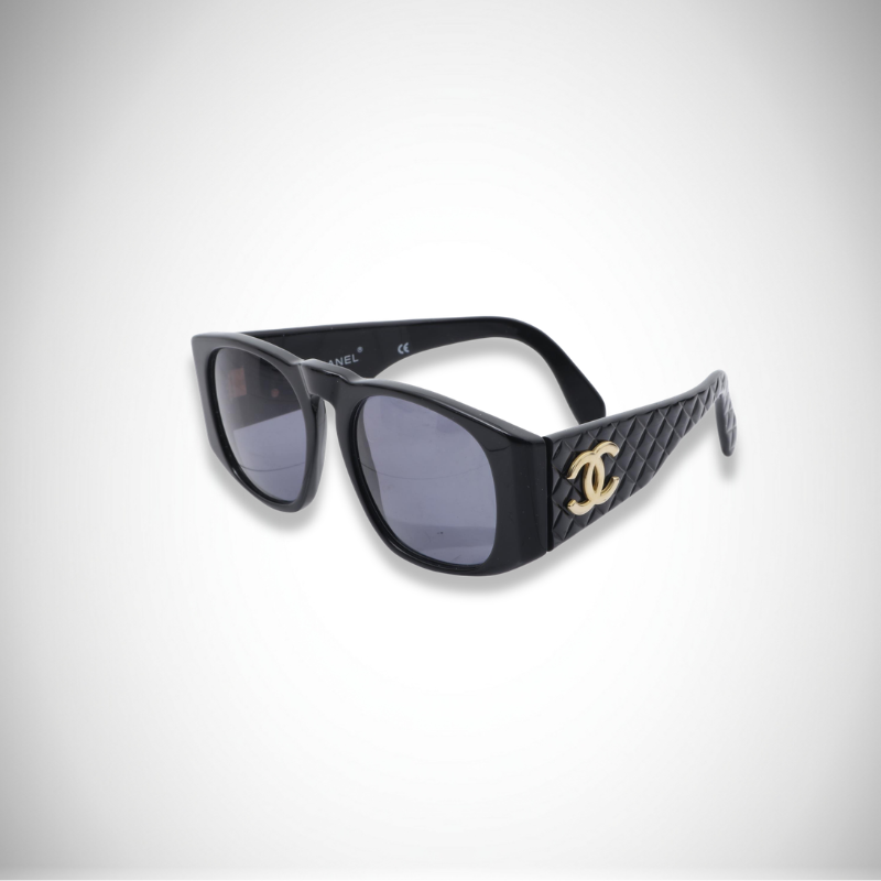 Chanel Vintage 01450 94305 Coco Mark Matelassé Prescription Sunglasses