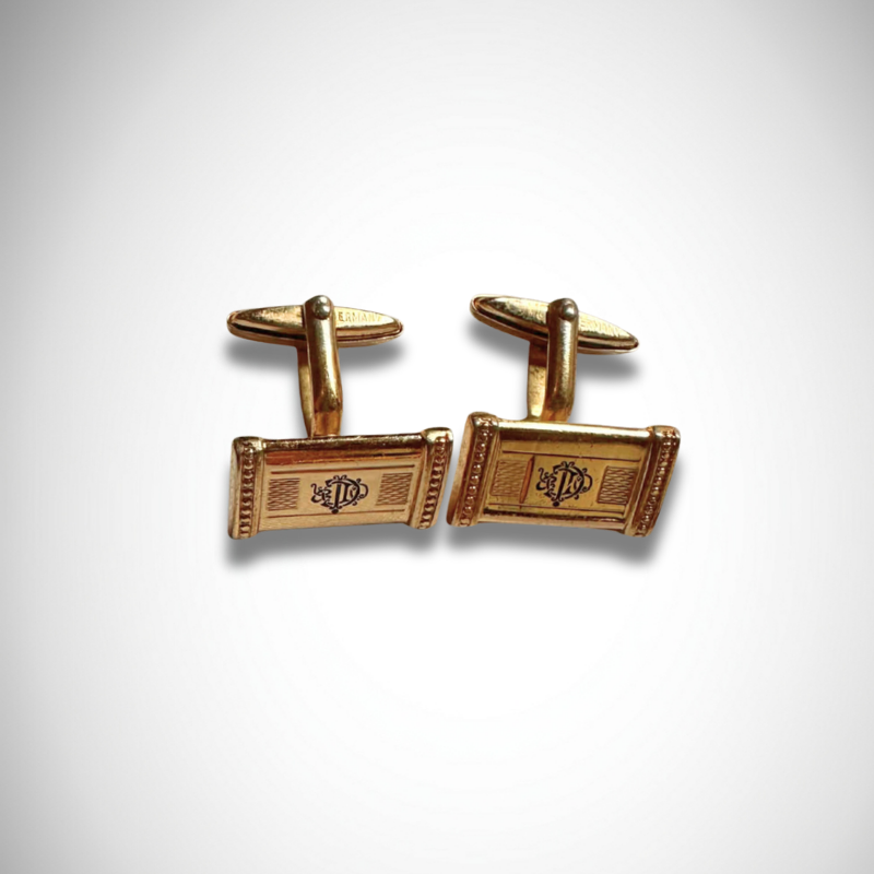 Christian Dior Vintage Gold-tone Cufflinks